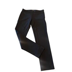Ann Taylor Women's Flat Front Side Zip Trouser Ankle Pants Black Size 0